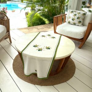 Chemin de table en lin Ylang Ylang