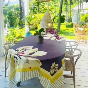 Nappe Ibis Aubergine 160x260 cm