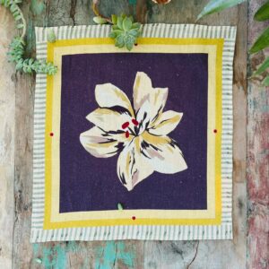 Serviette de table en Lin Ibis Aubergine