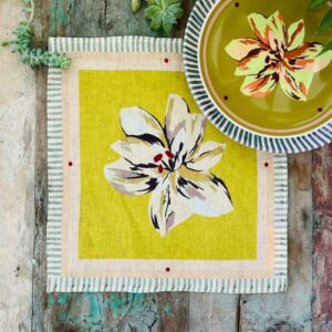 Serviette de table en Lin Ibis Pistache