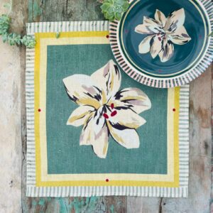 Serviette de table en Lin Ibis Vert