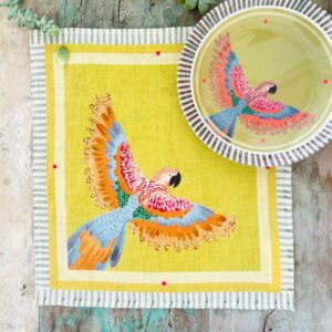 Serviette de table en Lin Nubia Pistache