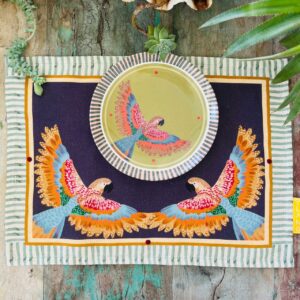 Set de table en Lin Nubia Aubergine