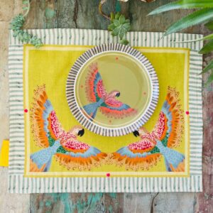 Set de table en Lin Nubia Pistache