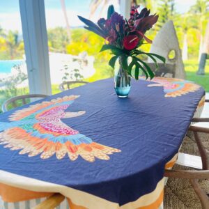 Nappe Nubia Aubergine 160x160 cm