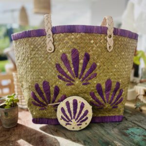 Panier de plage Shell Violine