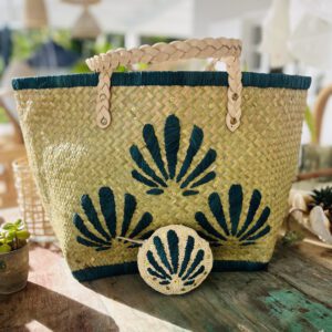 Panier de plage Shell Turquoise
