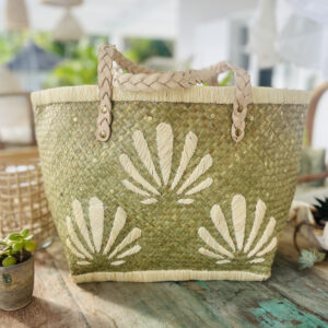 Panier de plage Shell Nacre