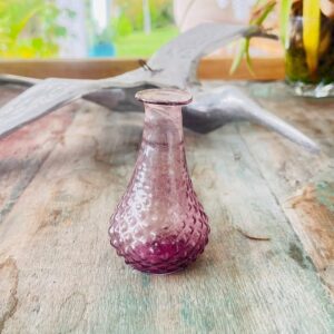 Vase en verre recyclé violet PM