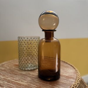 Vase en verre Ambre