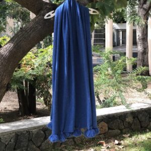Etole à pompons Bleu Majorelle