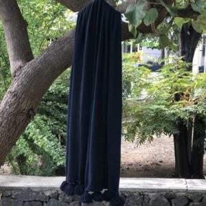 Etole à pompons Bleu Marine